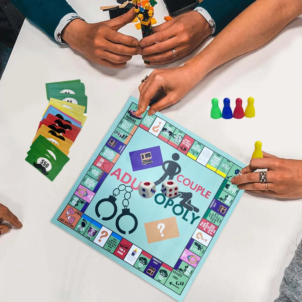 Adultopoly Board Games Couple Adult Board Game Adults Board Games for Couple Relationship Conversation Game Card Boards Gifts
