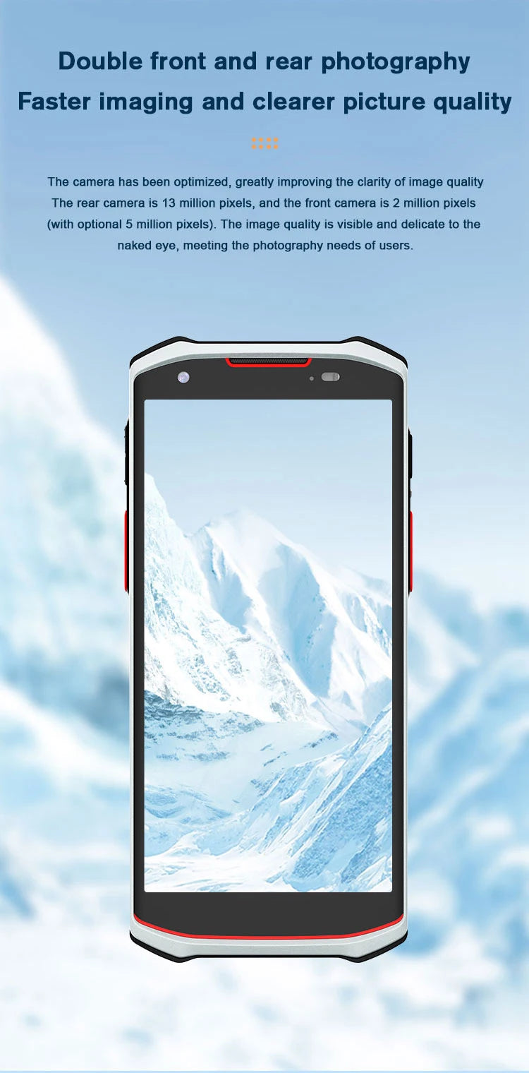 4G 5G Android 13 PDA Terminal Wifi Bluetooth Barcode Scanner 2D 1D QR Scan Device Rugged Data Collector 4200mah 4G64G/6G128G