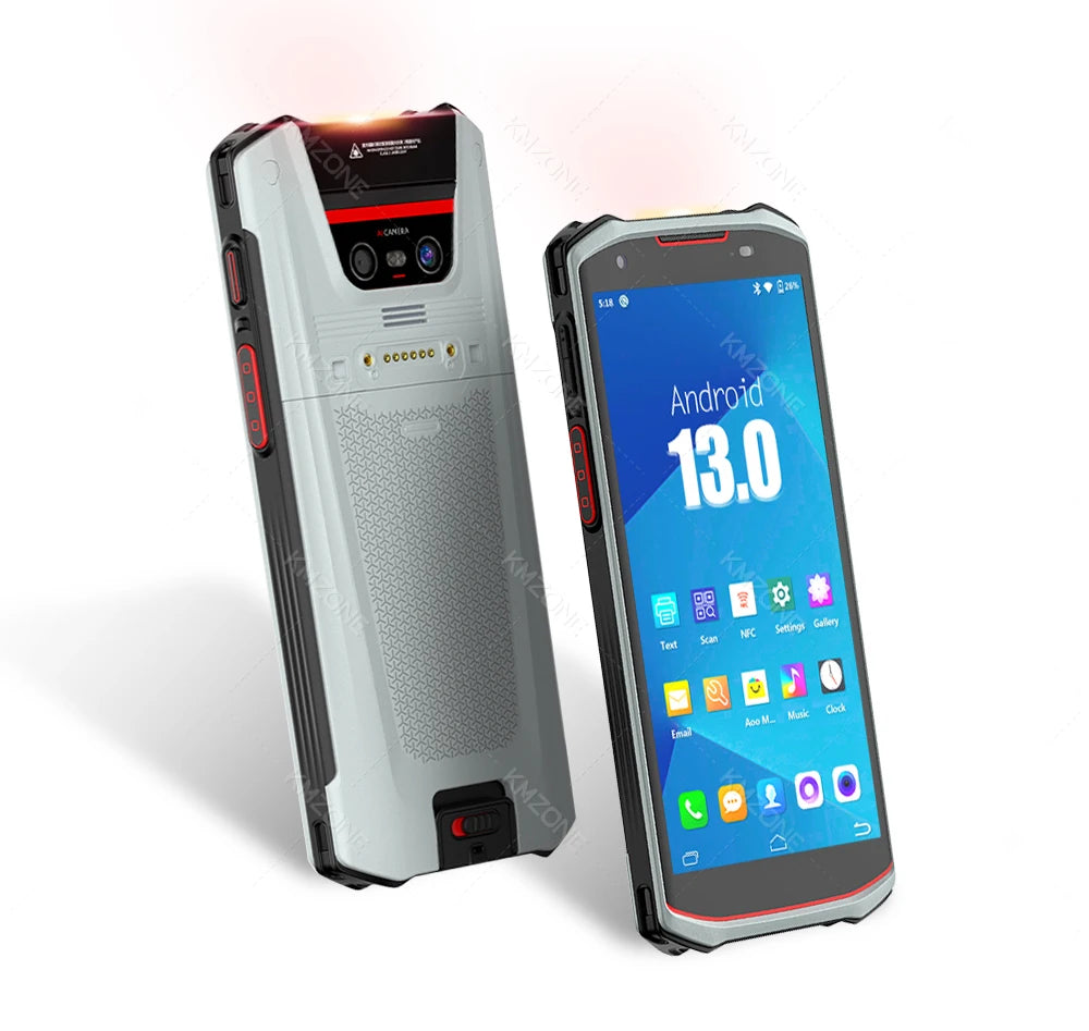4G 5G Android 13 PDA Terminal Wifi Bluetooth Barcode Scanner 2D 1D QR Scan Device Rugged Data Collector 4200mah 4G64G/6G128G
