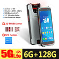 4G 5G Android 13 PDA Terminal Wifi Bluetooth Barcode Scanner 2D 1D QR Scan Device Rugged Data Collector 4200mah 4G64G/6G128G