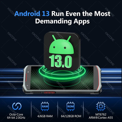 4G 5G Android 13 PDA Terminal Wifi Bluetooth Barcode Scanner 2D 1D QR Scan Device Rugged Data Collector 4200mah 4G64G/6G128G