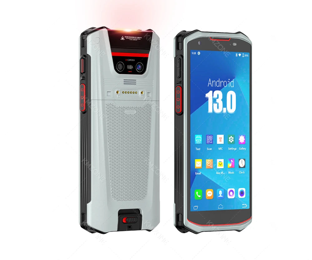 4G 5G Android 13 PDA Terminal Wifi Bluetooth Barcode Scanner 2D 1D QR Scan Device Rugged Data Collector 4200mah 4G64G/6G128G