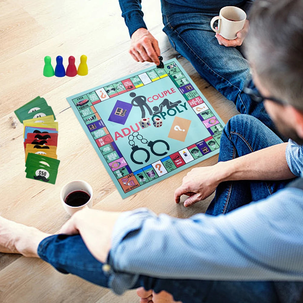 Adultopoly Board Games Couple Adult Board Game Adults Board Games for Couple Relationship Conversation Game Card Boards Gifts