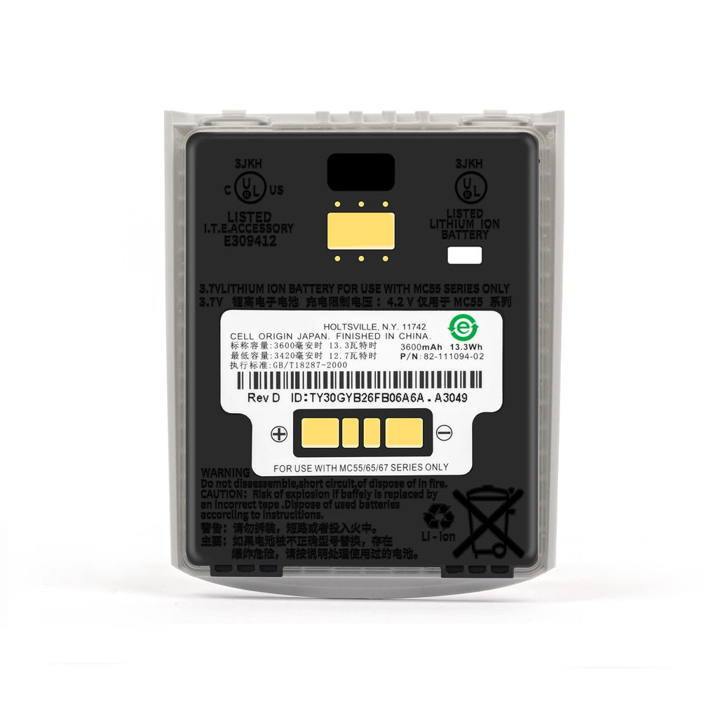 Barcode scanning collector battery For zebra MC55A0 MC55E0 MC65 MC67 MC659B MC5590 mc67na MC55A MC56 MC5574 MC55X 82-111094-02