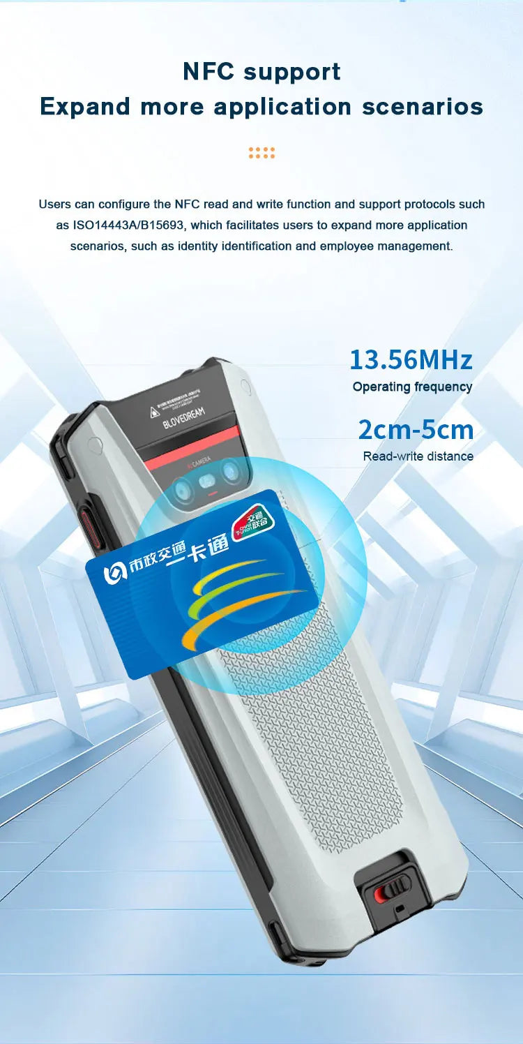 4G 5G Android 13 PDA Terminal Wifi Bluetooth Barcode Scanner 2D 1D QR Scan Device Rugged Data Collector 4200mah 4G64G/6G128G